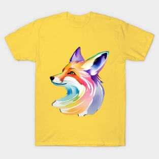 Pastel Watercolor Fox T-Shirt